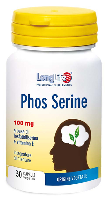 LONGLIFE PHOS SERINE 30 CAPSULE VEGETALI - Farmacia Del Monaco