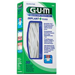 GUM IMPLANT + FLOSS FILO INTERDENTALE 50 PEZZI - Farmacia Del Monaco