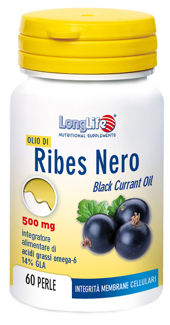 LONGLIFE OLIO RIBES NERO 60 PERLE DI GELATINA - Farmacia Del Monaco