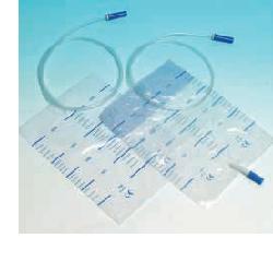 SACCA RACCOLTA URINA DA LETTO IN PVC NON STERILE VOLUME 2 LITRI TUBO LUNGHEZZA 90 CM CON SCARICO E VALVOLA ANTIREFLUSSO 30 PEZZI - Farmacia Del Monaco