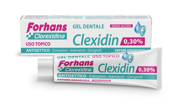 FORHANS CLEXIDIN COLLUTORIO IN GEL ALLA CLOREXIDINA 0,30% 30 - Farmacia Del Monaco