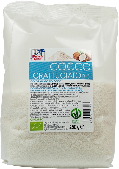 COCCO GRATTUGIATO BIO 250 G - Farmacia Del Monaco