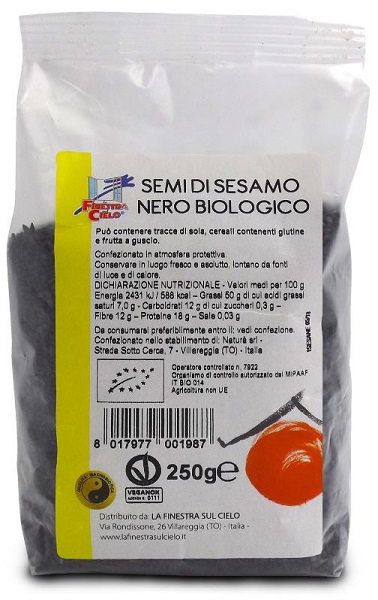 SESAMO NERO 250 G - Farmacia Del Monaco