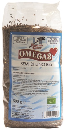 FSC OMEGA3 SEMI DI LINO BIO AD ALTO CONTENUTO DI FIBRA 500 G - Farmacia Del Monaco