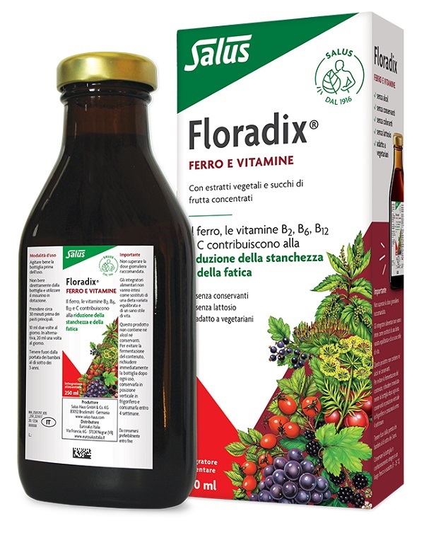 FLORADIX FERRO E VITAMINE 250 ML - Farmacia Del Monaco