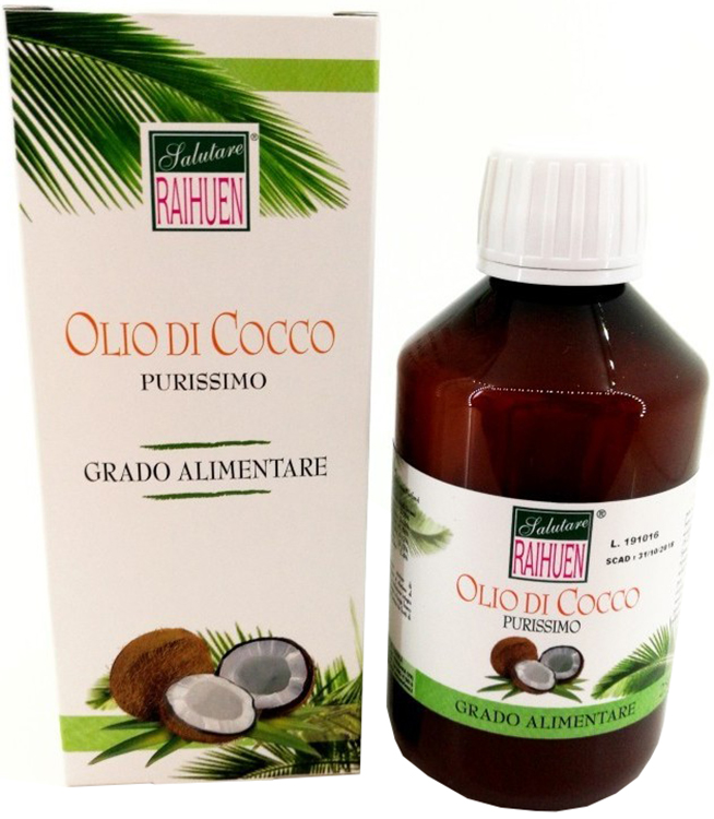 RAIHUEN OLIO COCCO GRADO ALIMENTARE 100 ML - Farmacia Del Monaco