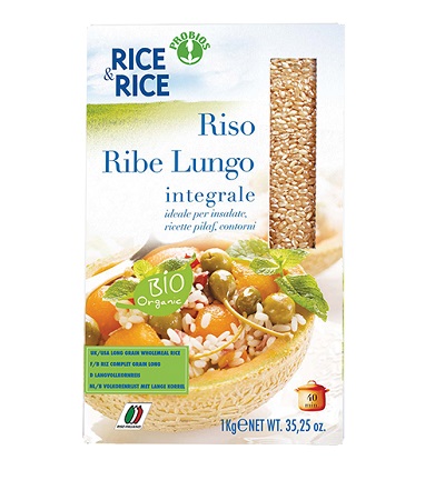 RICE&RICE RISO LUNGO RIBE INTEGRALE 1 KG - Farmacia Del Monaco