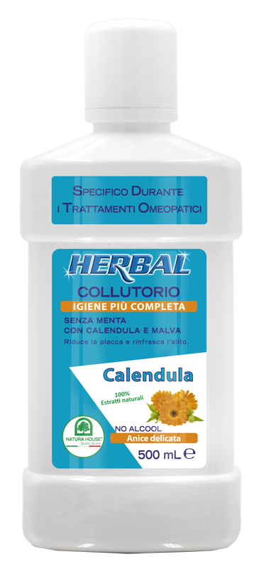 HERBAL COLLUTORIO CALENDULA E MALVA 500 ML - Farmacia Del Monaco