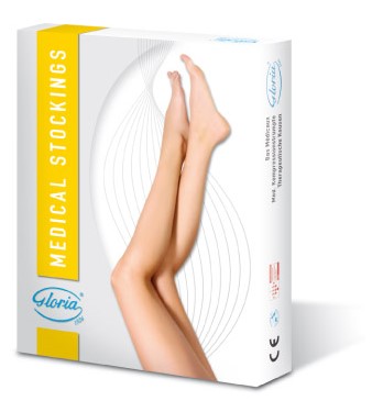 GLORIAMED COMFORT 142 GAMBALETTO LUNGO BEIGE MISURA EXTRA LARGE 1 PAIO - Farmacia Del Monaco