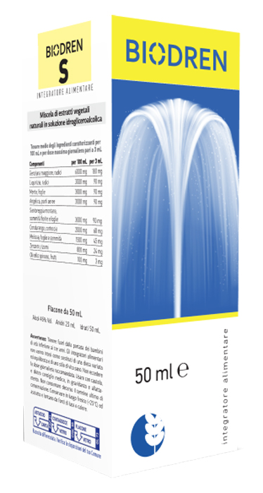 BIODREN S SOLUZIONE IDROALCOLICA 50 ML - Farmacia Del Monaco