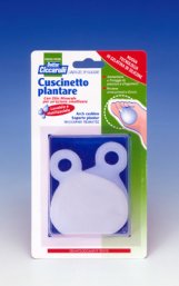 CUSCINETTO PLANTARE REALIZZATO IN GEL DI SILICONE BIANCO SEMITRASPARENTE SAGOMATO PER AMMORTIZZARE E PROTEGGERE PRESSIONE E SFREGAMENTI SOTTO LA PIANTA DEI PIEDI 2 PEZZI - Farmacia Del Monaco