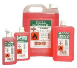ALCOOL ETILICO DENATURATO 90% 250 ML - Farmacia Del Monaco