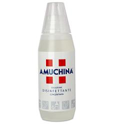 DISINFETTANTE IGIENIZZANTE A BASE DI IPOCLORITO DI SODIO ANTIMICROBICO AD AMPIO SPETTRO D'AZIONE AMUCHINA LIQUIDA 100% 500 ML - Farmacia Del Monaco