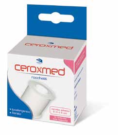 CEROTTO ADESIVO IN ROCCHETTO CEROXMED IN TESSUTO NON TESSUTO AERATO IPOALLERGENICO BIANCO 500X5 CM 1 PEZZO - Farmacia Del Monaco