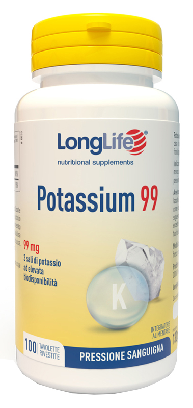 LONGLIFE POTASSIUM 99 100 TAVOLETTE RIVESTITE - Farmacia Del Monaco