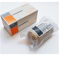 BENDA MEDICATA ICHTHOPASTE CON OSSIDO DI ZINCO ITTIOLO PER TRATTAMENTO ULCERE VENOSE ARTI INFERIORI 7,5X600 CM - Farmacia Del Monaco