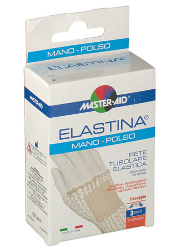 RETE TUBOLARE ELASTICA IPOALLERGENICA MASTER-AID ELASTINA MANO/POLSO 3 MT IN TENSIONE CALIBRO 3 CM - Farmacia Del Monaco