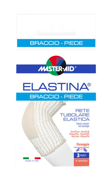 RETE TUBOLARE ELASTICA IPOALLERGENICA MASTER-AID ELASTINA BRACCIO/PIEDE 3 MT IN TENSIONE CALIBRO 4 CM - Farmacia Del Monaco