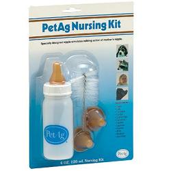 NURSING KIT BIBERON DA 120ML PER ANIMALI + TETTARELLE DI VARIE MISURE + SCOVOLINO PER PULIZIA - Farmacia Del Monaco