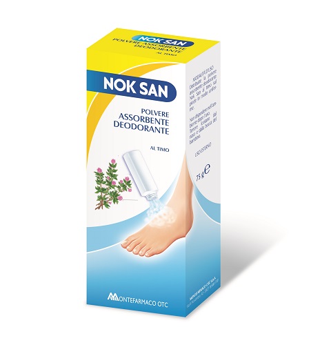NOK SAN POLVERE ASSORBENTE DEODORANTE 75 G - Farmacia Del Monaco