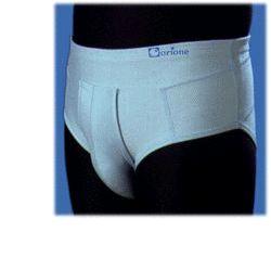 ORIONE 515 CINTOSLIP ERNIARIO UOMO APERTO CON PELOTTE IN COTONE BIANCO 2 - Farmacia Del Monaco