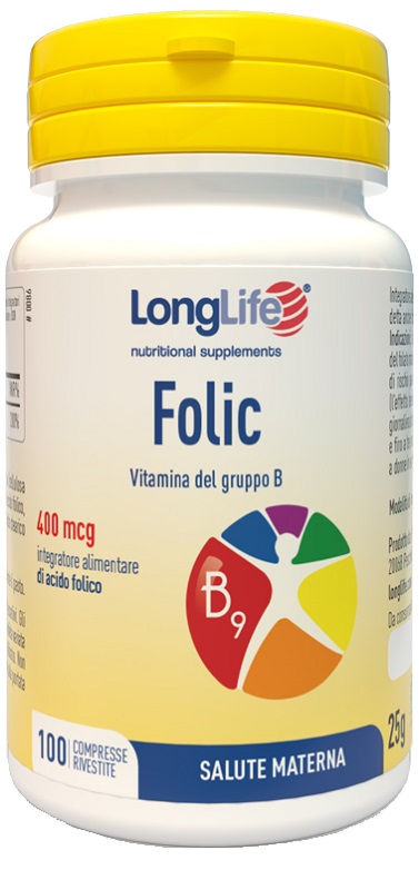 LONGLIFE FOLIC 400 MCG 100 COMPRESSE - Farmacia Del Monaco