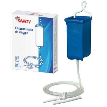 ENTEROCLISMA DA VIAGGIO KLISTER IN GOMMA CON CANNULA ANALE EVAGINALE 2 LITRI - Farmacia Del Monaco