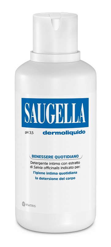 SAUGELLA DERMOLIQUIDO PH 3,5 DETERGENTE INTIMO BENESSERE QUOTIDIANO 500 ML - Farmacia Del Monaco