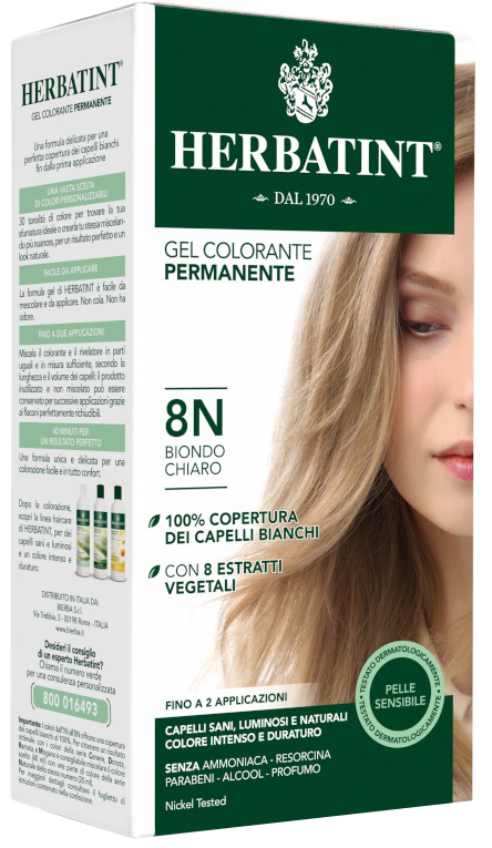 HERBATINT 8N BIONDO CHIARO 150 ML - Farmacia Del Monaco
