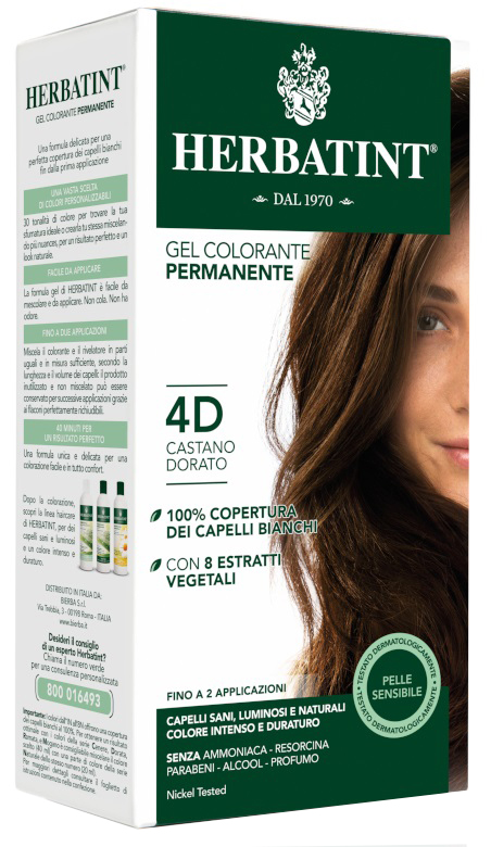HERBATINT 4D CASTANO DORATO 150 ML - Farmacia Del Monaco