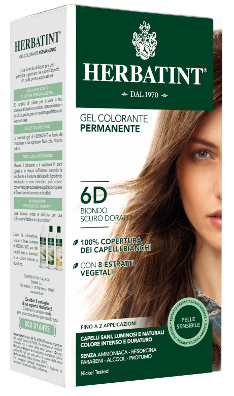 HERBATINT 6D BIONDO SCURO DORATO 150 ML - Farmacia Del Monaco