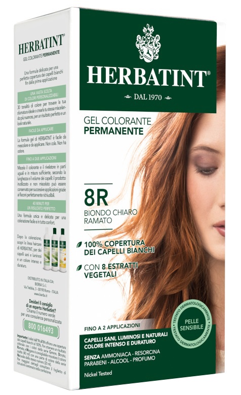 HERBATINT 8R BIONDO CHIARO RAMATO 150 ML - Farmacia Del Monaco