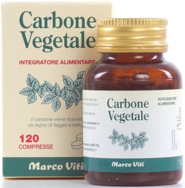 CARBONE VEGETALE 120 COMPRESSE - Farmacia Del Monaco