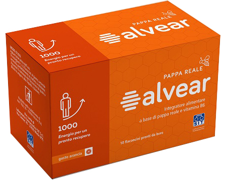 ALVEAR 1000 PAPPA REALE 10 FLACONCINI GUSTO ARANCIA - Farmacia Del Monaco