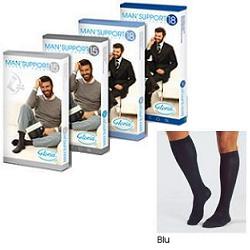 MAN SUPPORT 15 COTTON GAMBALETTO 15 BLU 3 - Farmacia Del Monaco