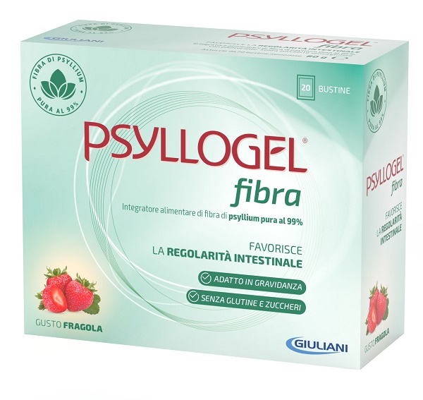 PSYLLOGEL FIBRA FRAGOLA 20 BUSTINE - Farmacia Del Monaco