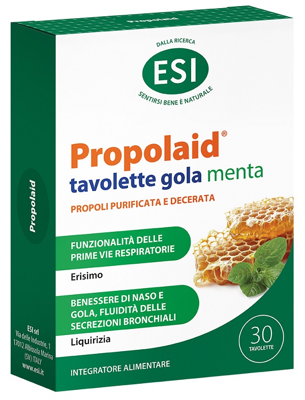 ESI PROPOLAID TAVOLETTE GOLA MENTA 30 TAVOLETTE - Farmacia Del Monaco