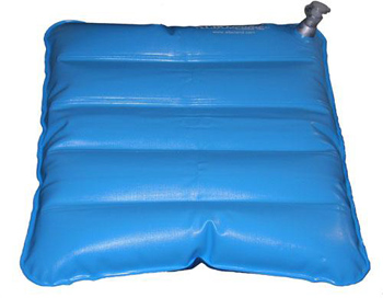 CUSCINO ANTIDECUBITO AD ARIA/ACQUA DIMENSIONI 41X41CM, APPLICABILE SU SEDIE DA COMODO O SU CARROZZELLE CAMERA D'ARIA IN PVC ATOSSICO ELETTROSALDATO, PATTA ANTISCIVOLO IN PVC - Farmacia Del Monaco