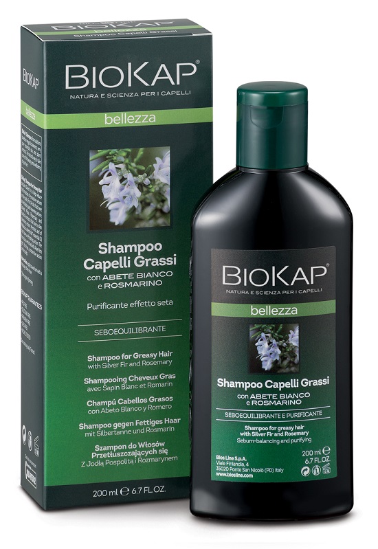 BIOKAP BELLEZZA SHAMPOO CAPELLI GRASSI 200 ML BIOSLINE - Farmacia Del Monaco