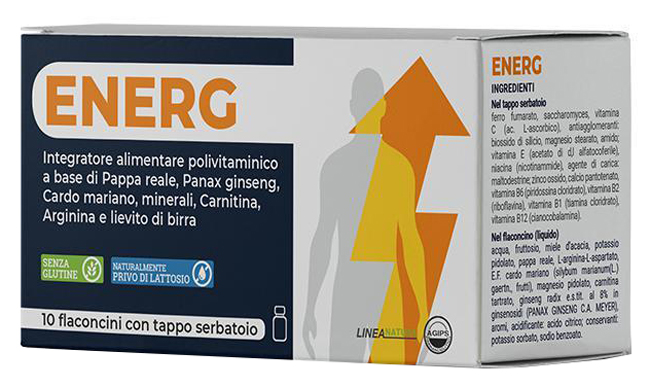 ENERG 10 FLACONCINI 10 ML CON TAPPO SERBATOIO - Farmacia Del Monaco
