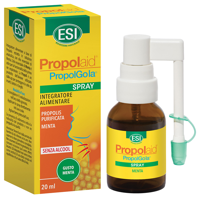 ESI PROPOLAID SPRAY GOLA ANALCOLICO MENTA 20 ML - Farmacia Del Monaco