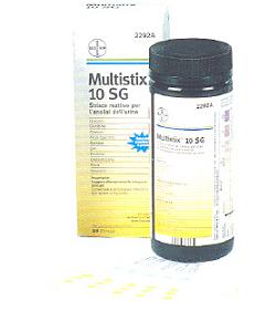 STRISCIA REATTIVA MULTITEST MULTISTIX 10SG 25 PEZZI - Farmacia Del Monaco