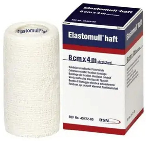 BENDA ELASTICA AUTOADESIVA ELASTOMULL HAFT BLU 8X400 CM - Farmacia Del Monaco