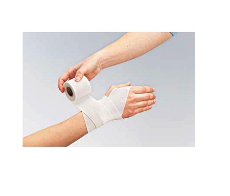 BENDA ELASTICA AUTOADESIVA FORTELAST PLUS   CON OSSIDO DI ZINCO ADESIVO SINTETICO 7,5X450CM - Farmacia Del Monaco