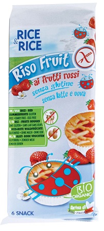 RICE&RICE RISO FRUIT FRUTTI ROSSI 6 X 33 G SENZA UOVA - Farmacia Del Monaco