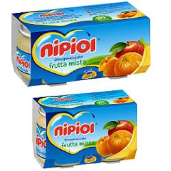 NIPIOL OMOGENEIZZATO FRUTTA MISTA 80 G 2 PEZZI - Farmacia Del Monaco