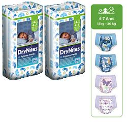 PANNOLINO HUGGIES DRYNITES BOY PYJAMA PANTS 4/7 ANNI MEDIUM 17/30KG 10 PEZZI - Farmacia Del Monaco