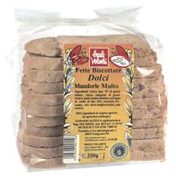 FETTE BISCOTTATE DOLCI MANDORLA MALTO 250 G - Farmacia Del Monaco