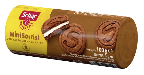 SCHAR MINI SORRISI CON CREMA AL LATTE 100 G - Farmacia Del Monaco