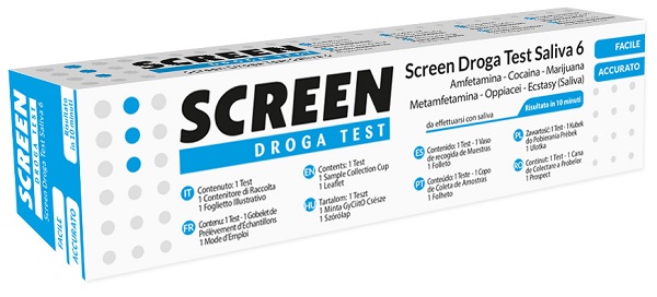SCREEN DROGA TEST SALIVA 6 DROGHE - Farmacia Del Monaco